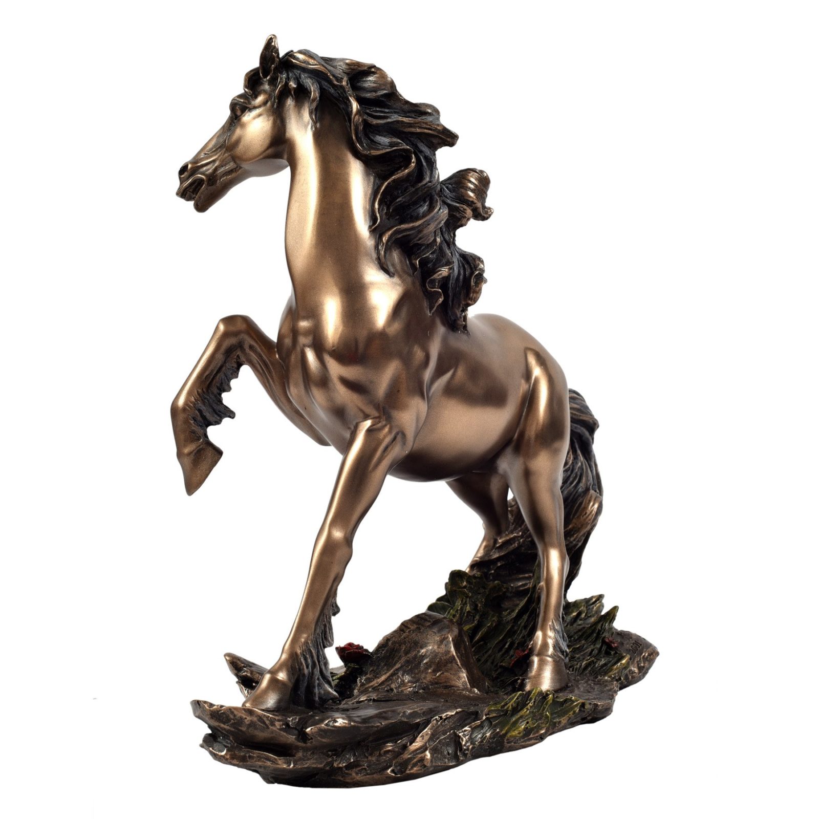 Bronze-Jumping-Horse-Prachin-Art-and-Crafts-50576Fc (2) Brass Jumping Horse