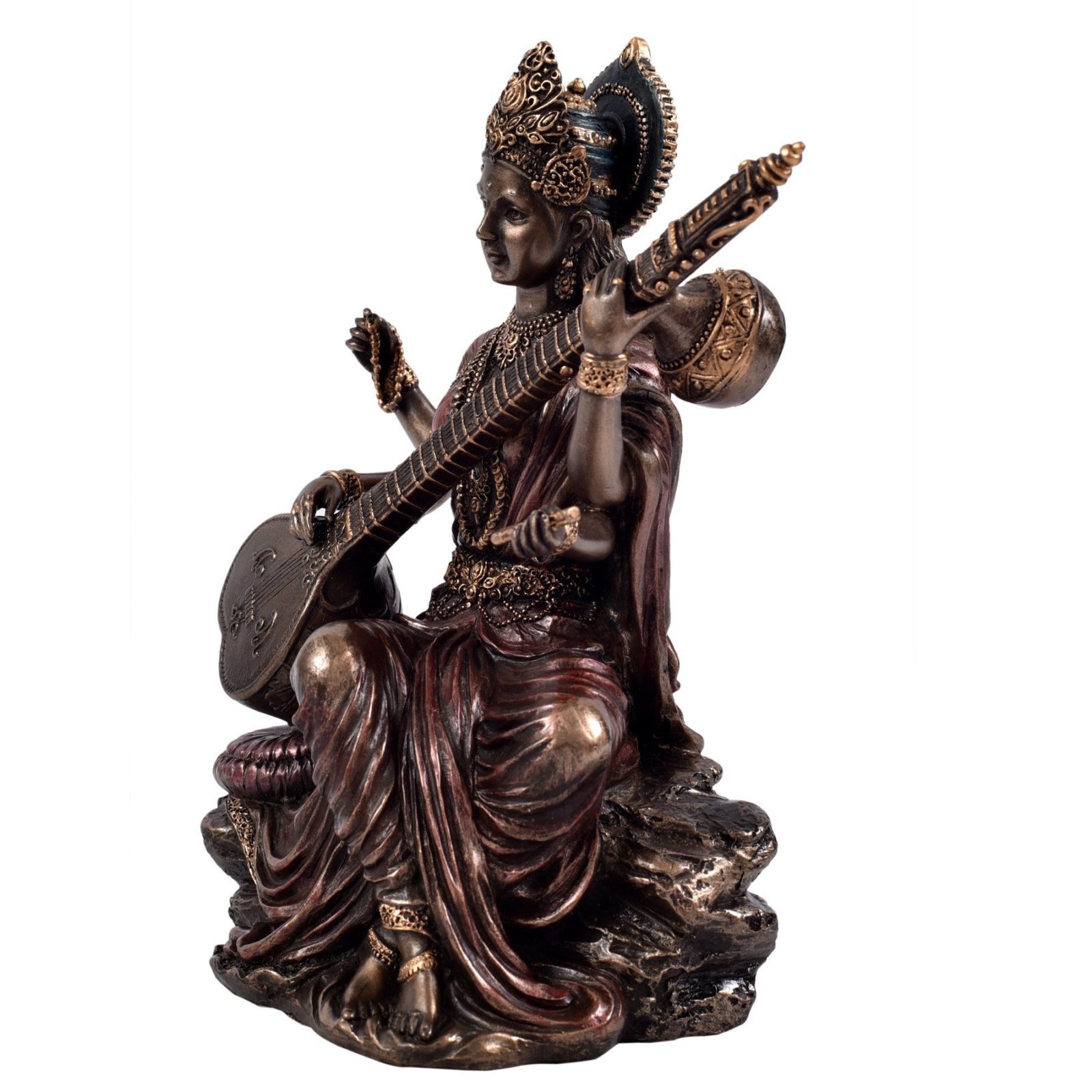 Bronze Saraswathi Idol Sitting