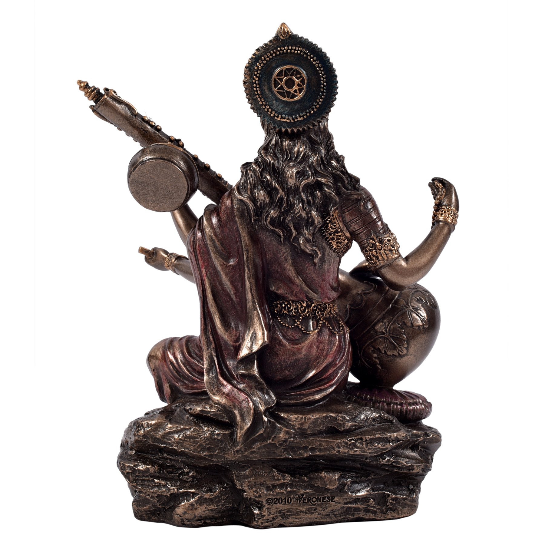 Brass Saraswathi Idol Sitting