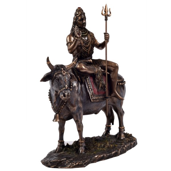 Metal Shiva Sitting On Nandi