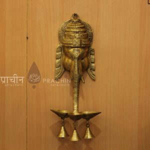 Hanging Ganesha Diya With Bell