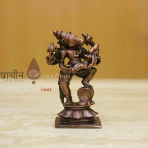 Copper Laxmi Hayagriva Idol