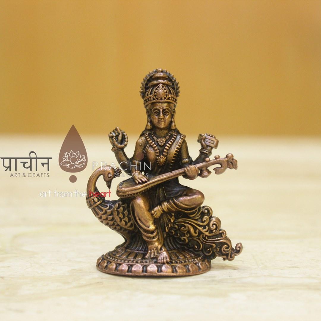 IMG_6682 Copper Saraswathi Idol