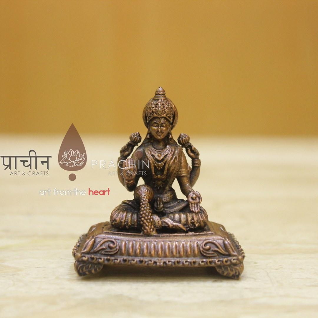 Copper Laxmi Statue