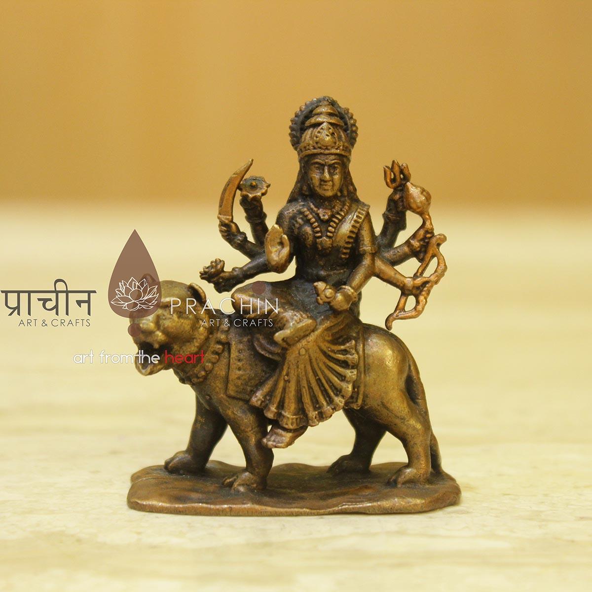 Copper Durgamaa Statue