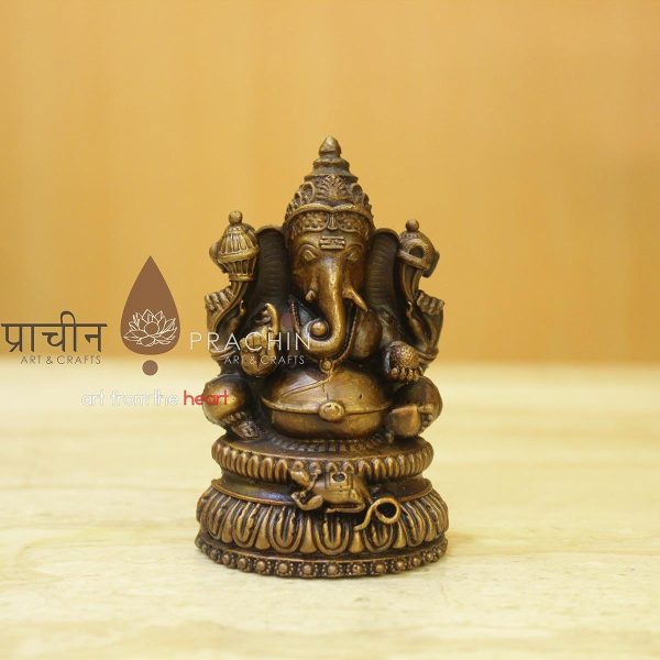 Copper Ganesha Idol