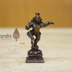 Copper Dancing Krishna