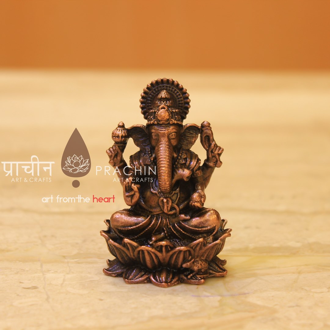 IMG_7587 Copper Ganesha Idol