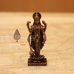 Copper Vishnu Idol